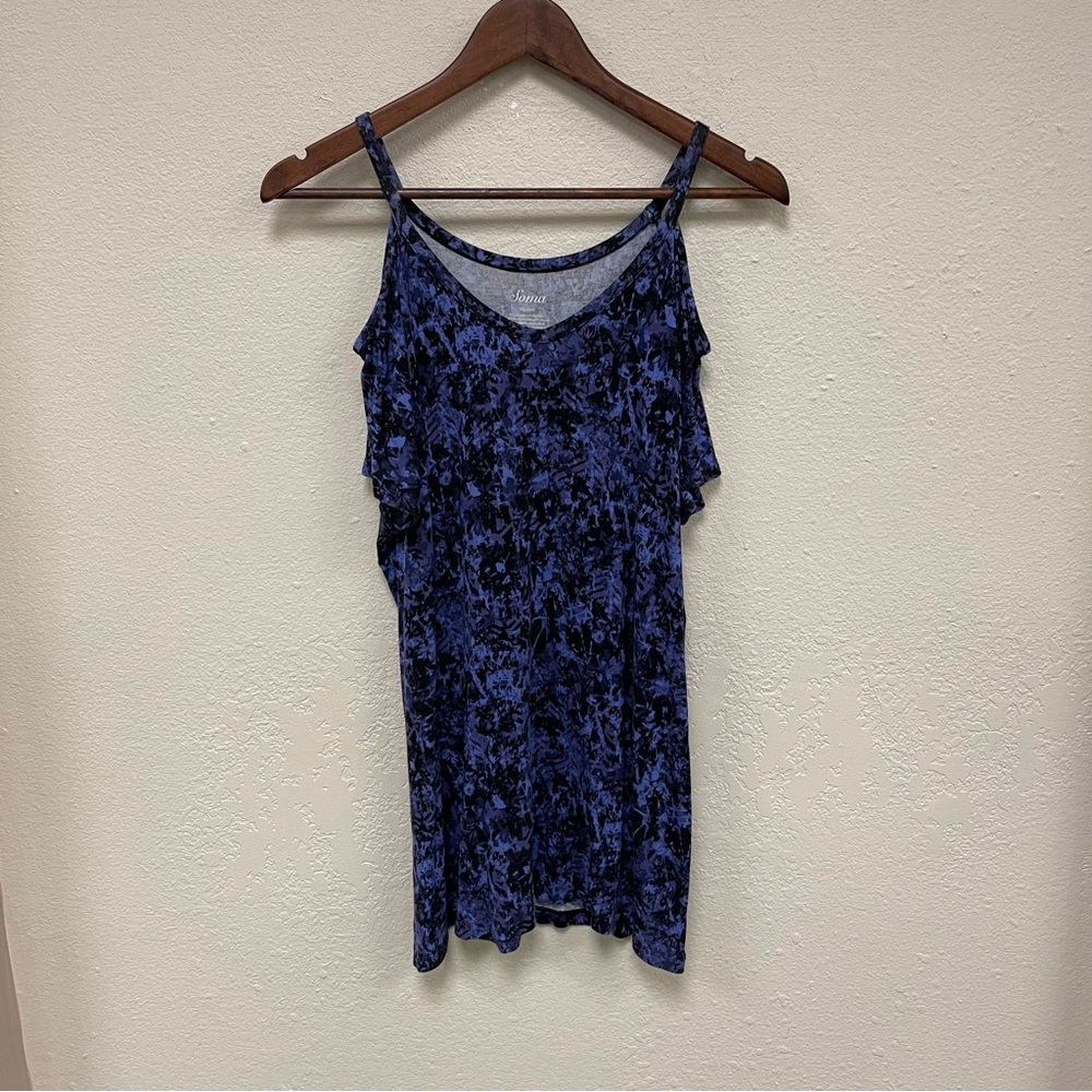 Soma Short Sleeve Cold Shoulder Top - Size Medium